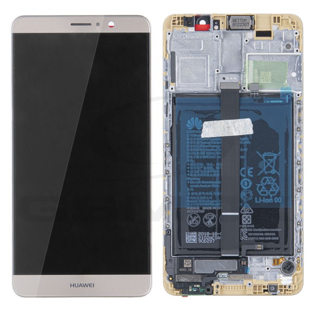 WYŚWIETLACZ LCD DO HUAWEI MATE 9 Z RAMKĄ I BATERIĄ ZŁOTY 02350YXL ORYGINAŁ SERVICE PACK