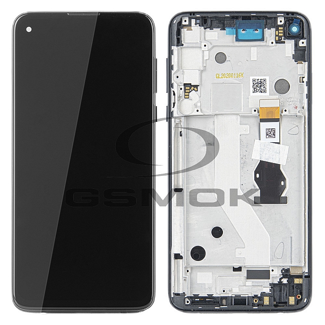 WYŚWIETLACZ LCD DO MOTOROLA MOTO G PRO XT2043 Z RAMKĄ CZARNY 5D18C16909 5D68C16275 ORYGINAŁ SERVICE PACK