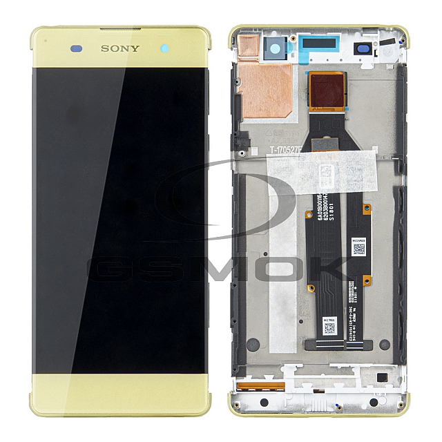 WYŚWIETLACZ LCD DO SONY XPERIA XA F3111 Z RAMKĄ LIME GOLD U50043211 78PA3100020 78PA3100070 ORYGINAŁ SERVICE PACK