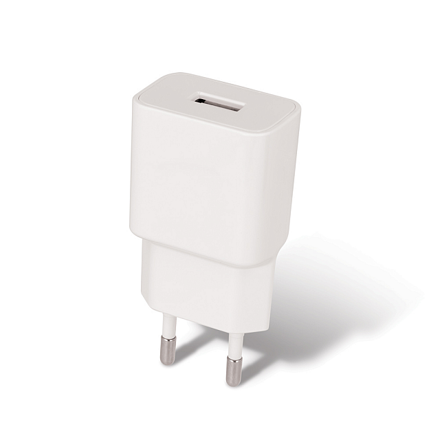 ŁADOWARKA SIECIOWA MAXLIFE USB 2.1A + KABEL USB-C MXTC-01 BIAŁA