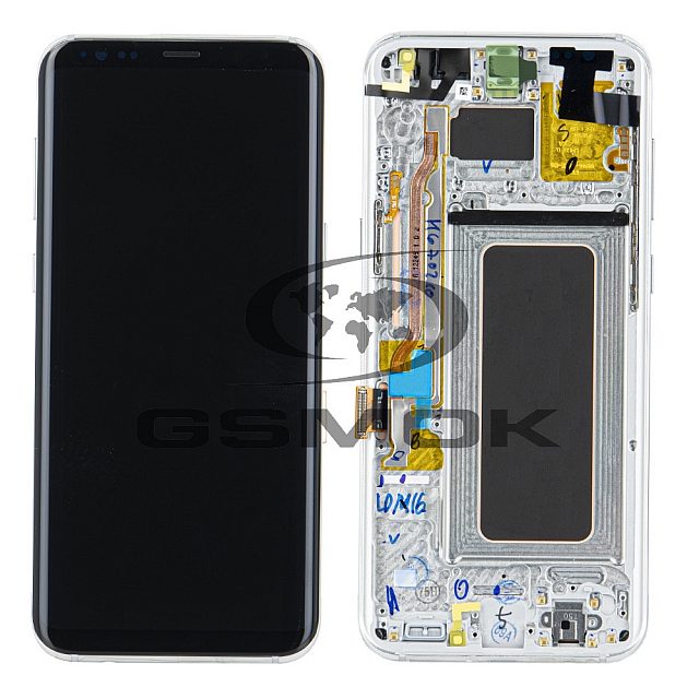 WYŚWIETLACZ LCD DO SAMSUNG G955 GALAXY S8 PLUS SREBRNY Z RAMKĄ GH97-20470B GH97-20565B GH97-20564B GH97-20469B ORYGINAŁ SERVICE PACK