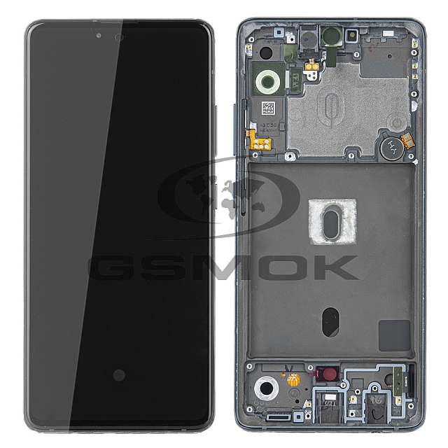 WYŚWIETLACZ LCD DO SAMSUNG A516 GALAXY A51 5G CZARNY Z RAMKĄ GH82-23124A, GH82-23100A ORYGINAŁ SERVICE PACK