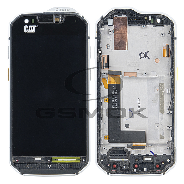WYŚWIETLACZ LCD DO CAT S60 Z RAMKĄ CZARNY CATS60BZC [ORYGINAŁ UŻYWANY GRADE A]