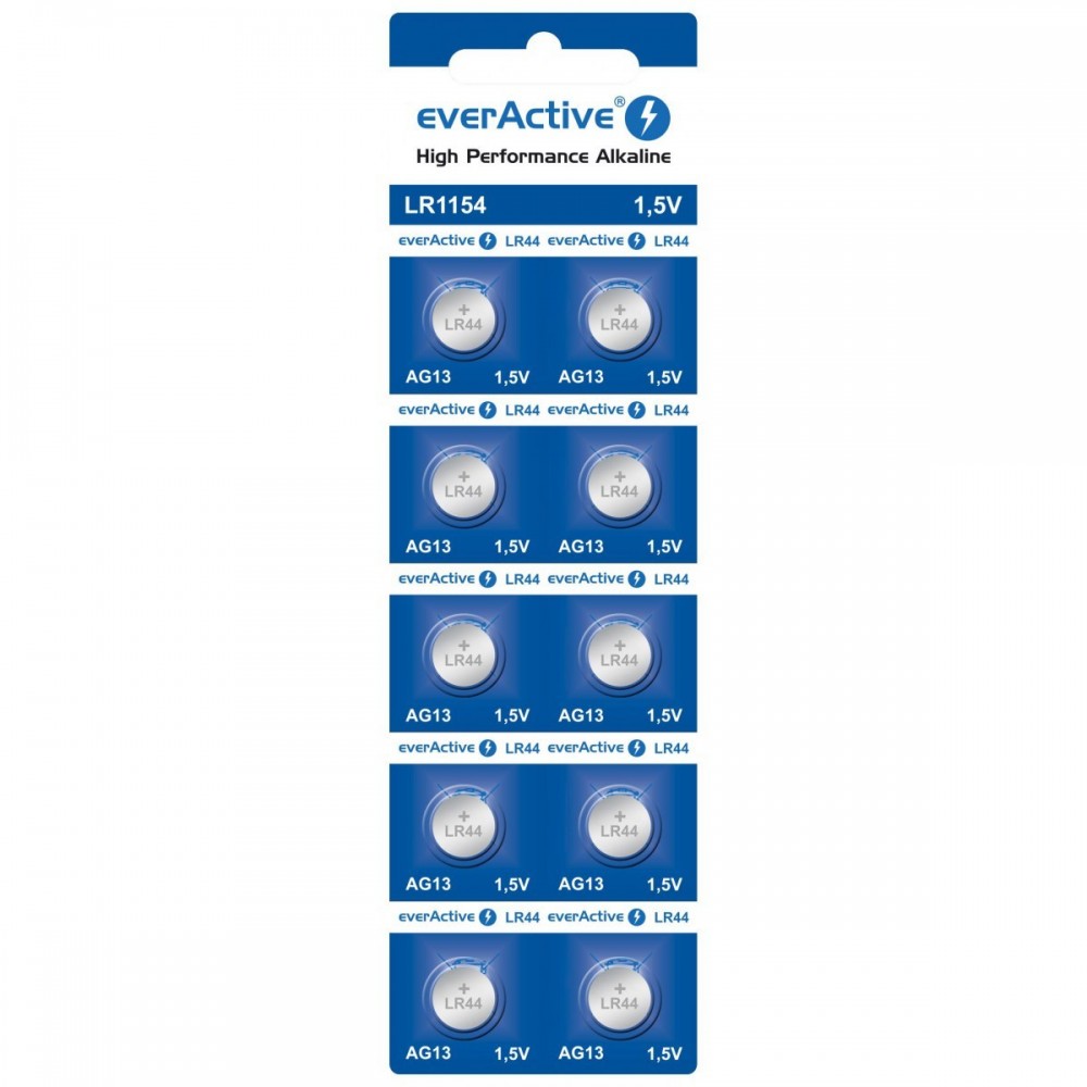 BATERIA ALKAICZNE EVERACTIVE LR1154 LR44 AG13 1.5V BLISTER
