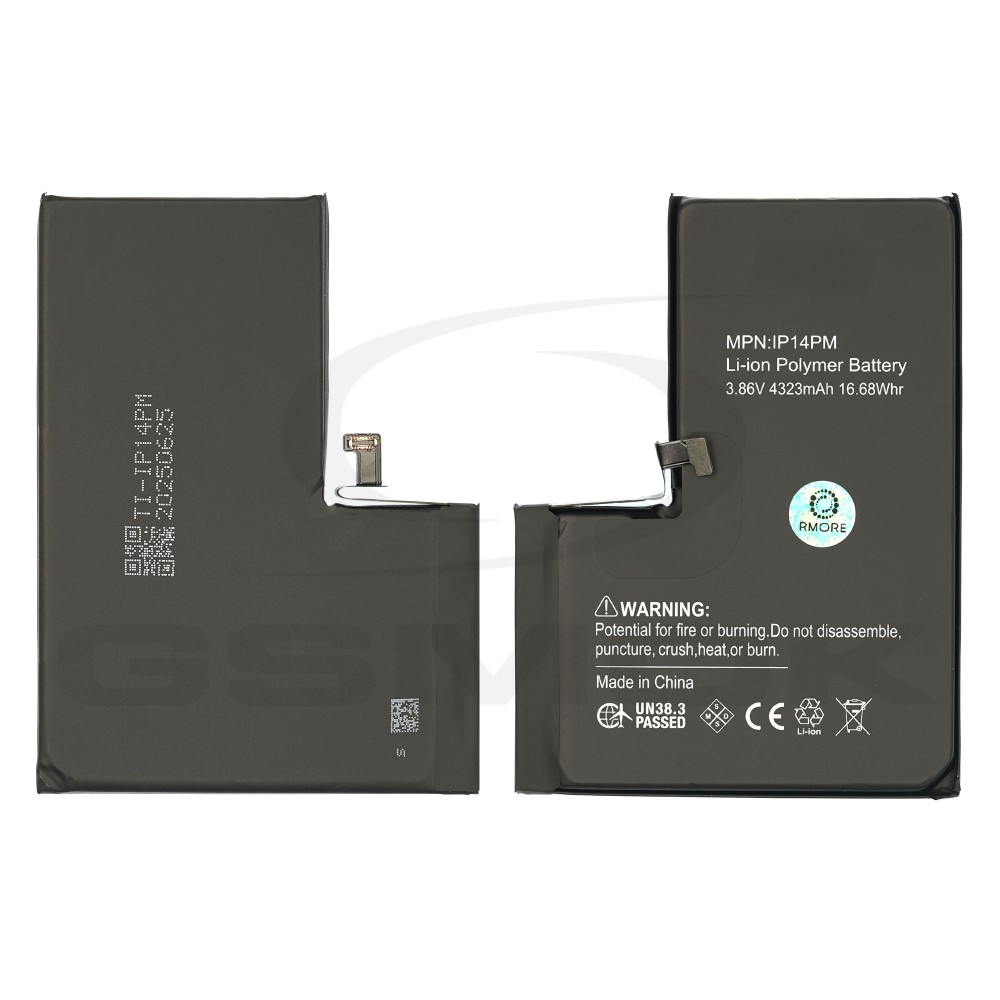 BATERIA DO APPLE IPHONE 14 PRO MAX Z UKŁADEM TI 4323MAH RMORE PREMIUM