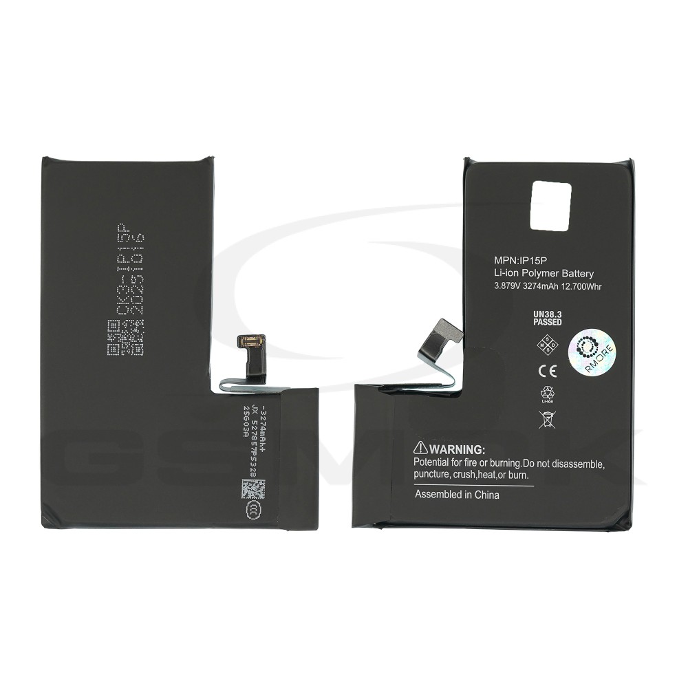 BATERIA DO APPLE IPHONE 15 PRO 3274MAH DIAGNOSABLE RMORE PREMIUM