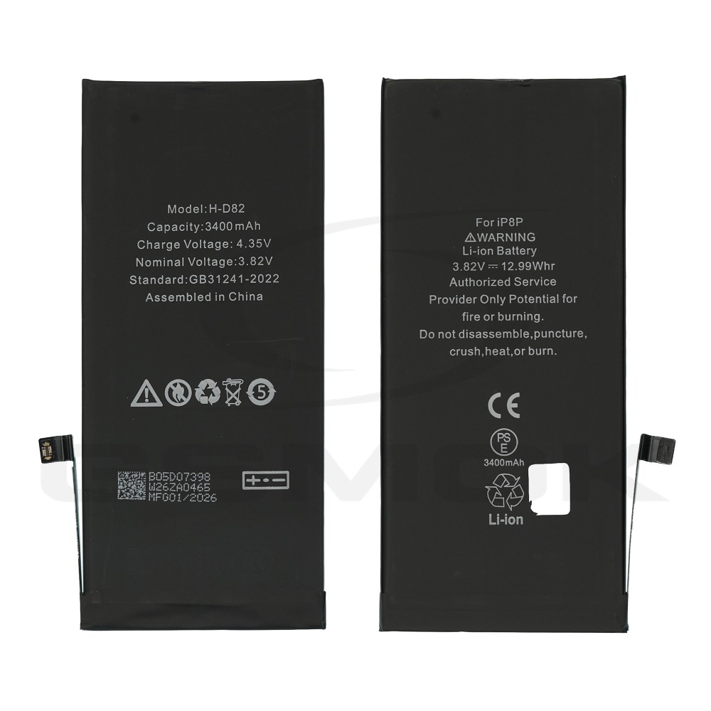 BATERIA DO APPLE IPHONE 8 PLUS Z UKŁADEM TI O POWIĘKSZONEJ POJEMNOŚCI 3400MAH