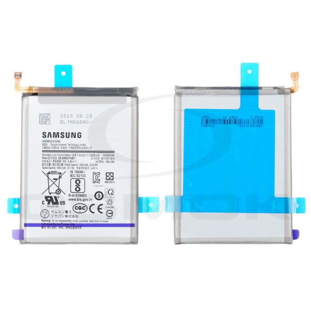 BATERIA SAMSUNG M307 M30S M215 M21 EB-BM207ABY GH82-21263A GH82-25044A GH82-22406A 6000MAH ORYGINAŁ BULK