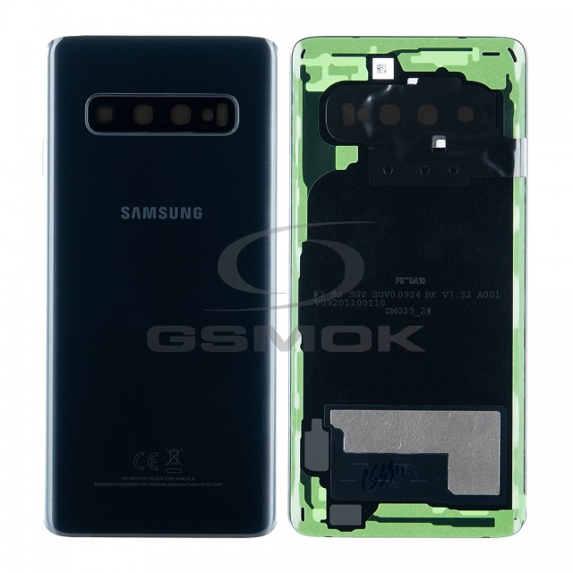 KLAPKA BATERII / OBUDOWA SAMSUNG G973 GALAXY S10 CZARNA GH82-18378A ORYGINAŁ SERVICE PACK