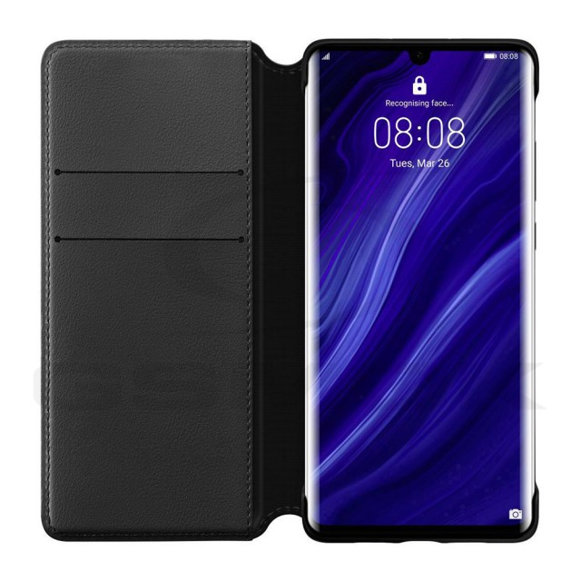 ETUI WALLET COVER HUAWEI P30 PRO CZARNE 51992866 ORYGINAŁ