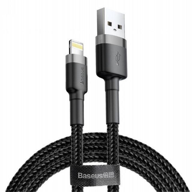 KABEL USB LIGHTNING 2.4A 1M BASEUS CAFULE CALKLF-BG1 CZARNY