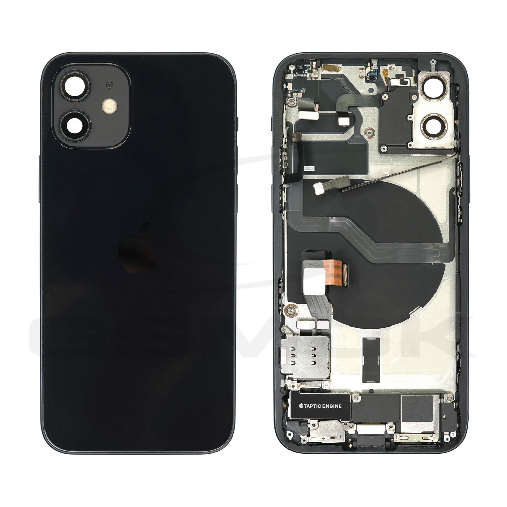KLAPKA BATERII / OBUDOWA APPLE IPHONE 12 CZARNA PULLED GRADE B