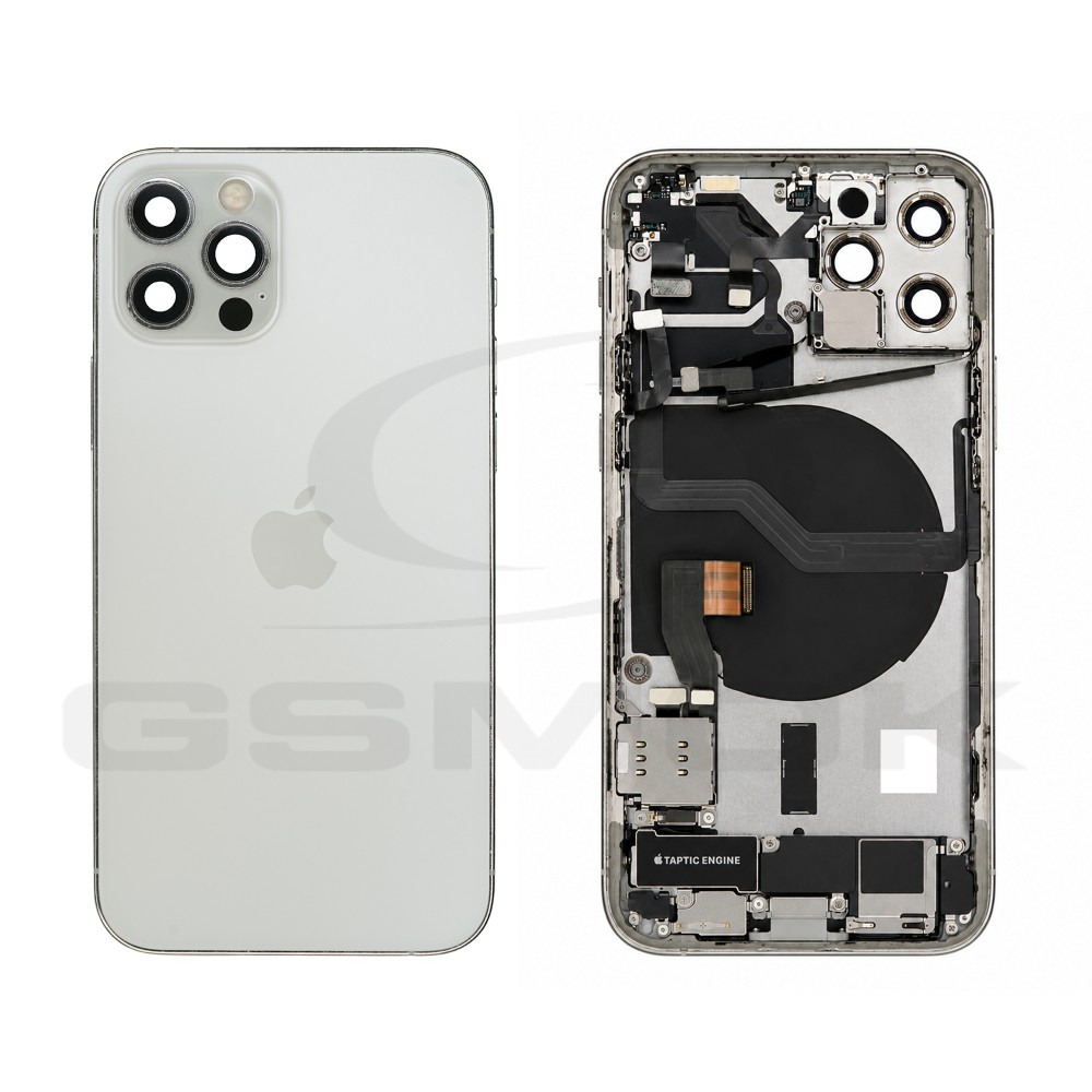 KLAPKA BATERII / OBUDOWA APPLE IPHONE 12 PRO BIAŁA PULLED GRADE B