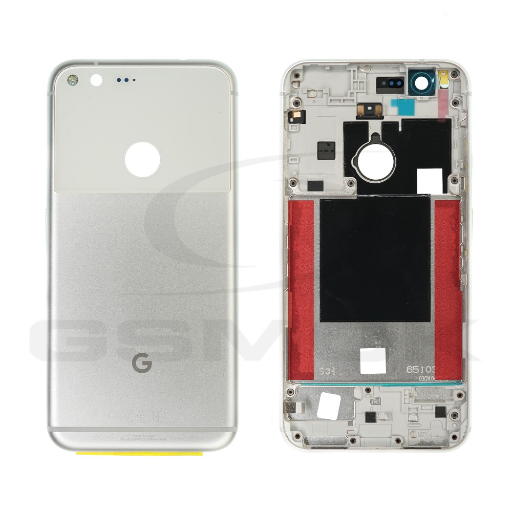 KLAPKA BATERII / OBUDOWA GOOGLE PIXEL XL SREBRNA 83H40051-02 ORYGINAŁ SERVICE PACK