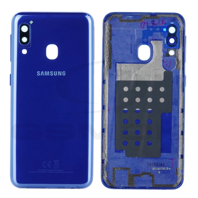 KLAPKA BATERII / OBUDOWA SAMSUNG A202 GALAXY A20E NIEBIESKA GH82-20125C ORYGINAŁ SERVICE PACK