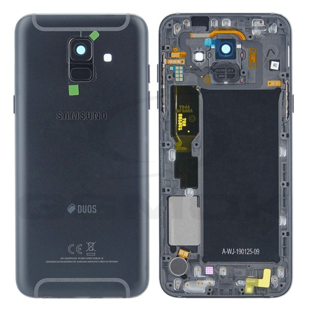 KLAPKA BATERII / OBUDOWA SAMSUNG A600 GALAXY A6 2018 DUOS CZARNA GH82-16423A ORYGINAŁ SERVICE PACK