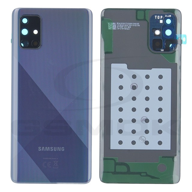 KLAPKA BATERII / OBUDOWA SAMSUNG A715 GALAXY A71 CZARNA GH82-22112A ORYGINAŁ SERVICE PACK