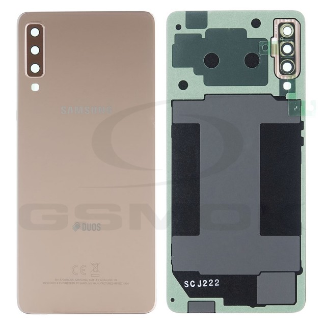KLAPKA BATERII / OBUDOWA SAMSUNG A750 GALAXY A7 2018 DUOS ZŁOTA GH82-17833C GH82-17829C ORYGINAŁ SERVICE PACK