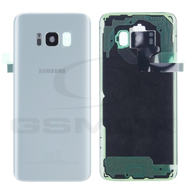 KLAPKA BATERII / OBUDOWA SAMSUNG G950 GALAXY S8 SREBRNA Z SZYBKĄ KAMERY GH82-13962B ORYGINAŁ SERVICE PACK