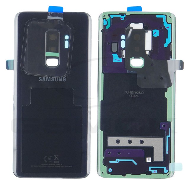 KLAPKA BATERII / OBUDOWA SAMSUNG G965 GALAXY S9 PLUS CZARNA GH82-15652A ORYGINAŁ SERVICE PACK