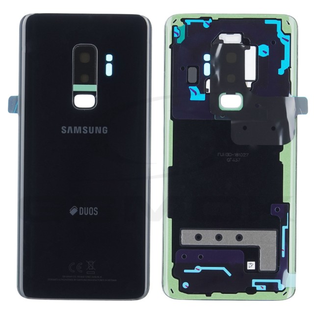 KLAPKA BATERII / OBUDOWA SAMSUNG G965 GALAXY S9 PLUS DUOS CZARNA GH82-15660A ORYGINAŁ SERVICE PACK