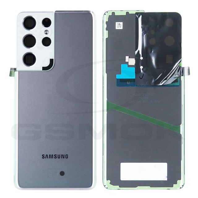 KLAPKA BATERII / OBUDOWA SAMSUNG G998 GALAXY S21 ULTRA SREBRNA GH82-24499B GH82-27283B ORYGINAŁ SERVICE PACK