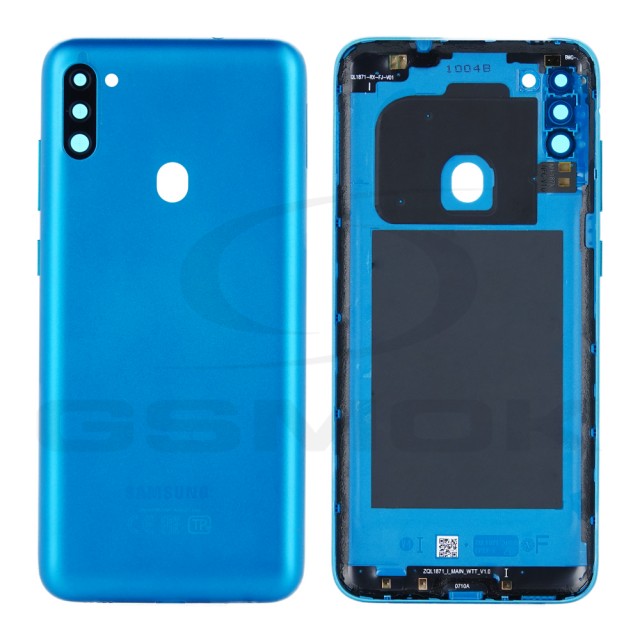 KLAPKA BATERII / OBUDOWA SAMSUNG M115 GALAXY M11 NIEBIESKA GH81-19135A ORYGINAŁ SERVICE PACK