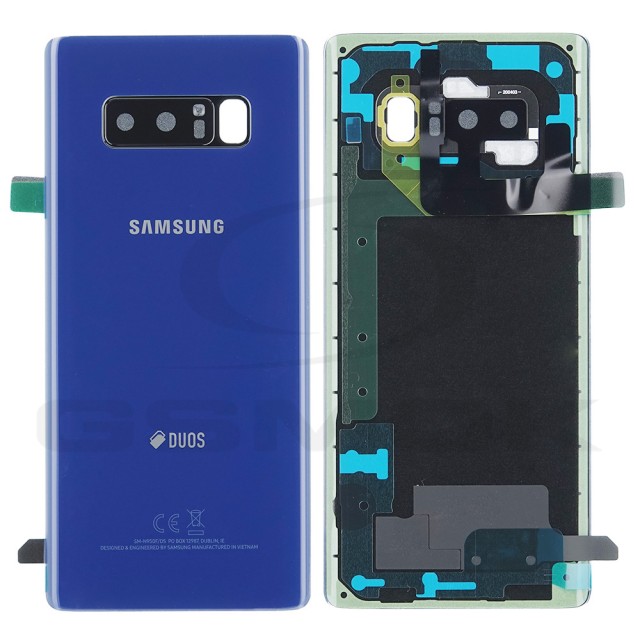 KLAPKA BATERII / OBUDOWA SAMSUNG N950 GALAXY NOTE 8 DUOS NIEBIESKA GH82-14985B ORYGINAŁ SERVICE PACK