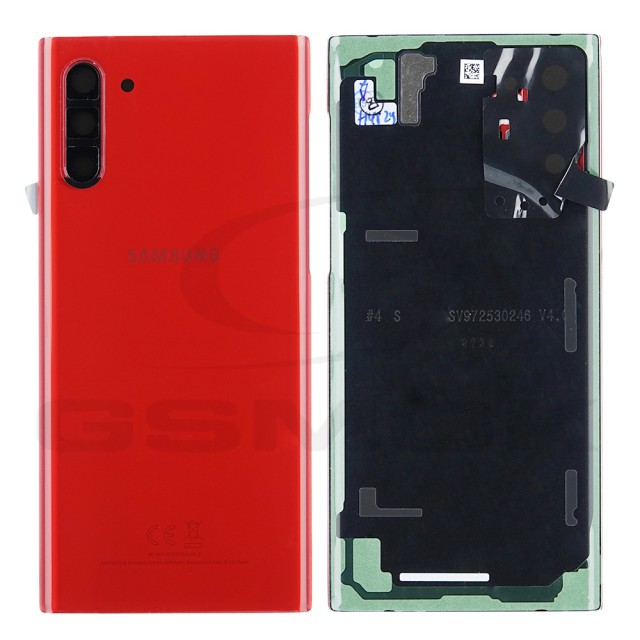 KLAPKA BATERII / OBUDOWA SAMSUNG N970 GALAXY NOTE 10 CZERWONA GH82-20528E ORYGINAŁ SERVICE PACK