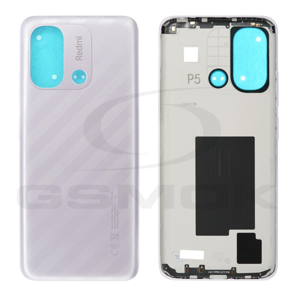 KLAPKA BATERII / OBUDOWA XIAOMI REDMI 12C LAWENDOWA 1610111001012B ORYGINAŁ SERVICE PACK