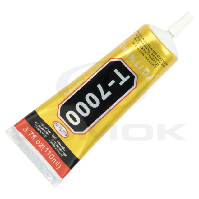 KLEJ SYNTETYCZNY DO SZKŁA T7000 110ML CZARNY