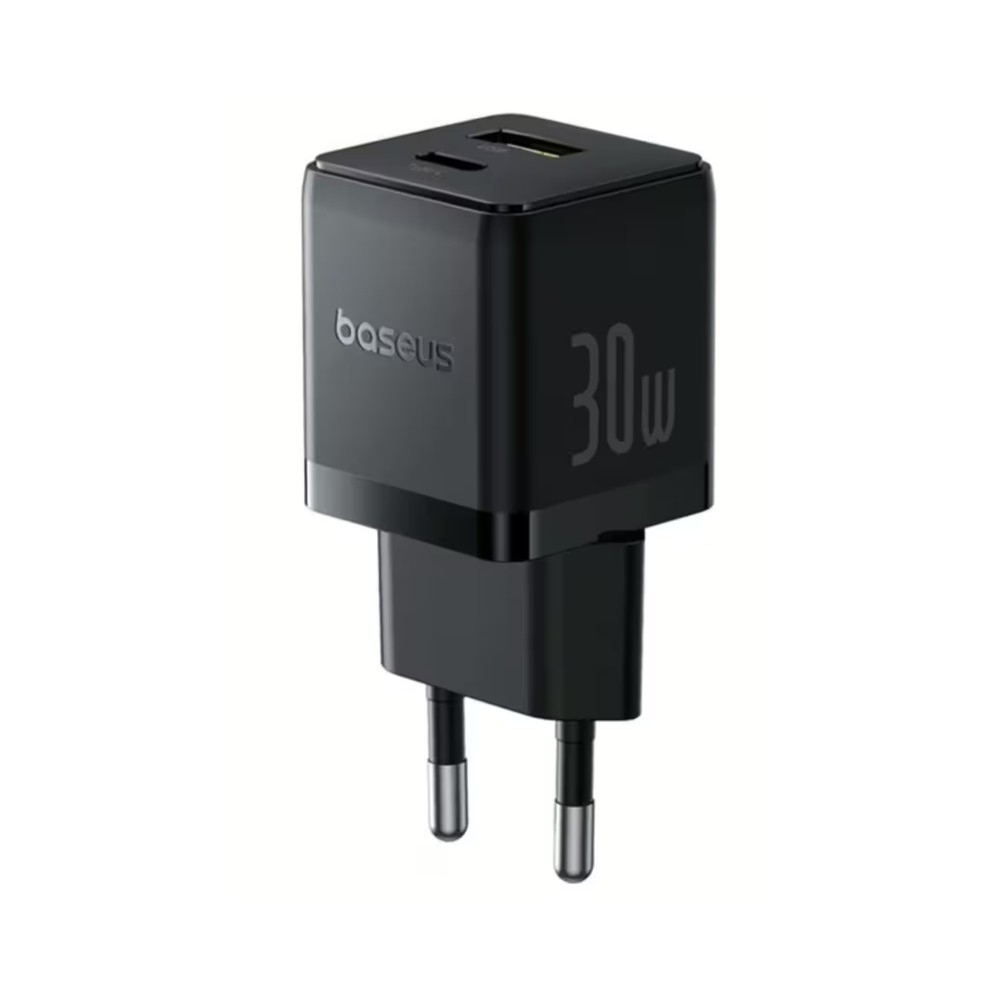 ŁADOWARKA SIECIOWA BASEUS PALM USB-A USB-C 30W P1011160A113-00 CZARNA