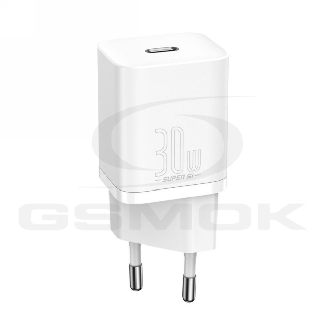 ŁADOWARKA SIECIOWA BASEUS SUPER SI USB-C 30W CCSUP-J02 BIAŁA