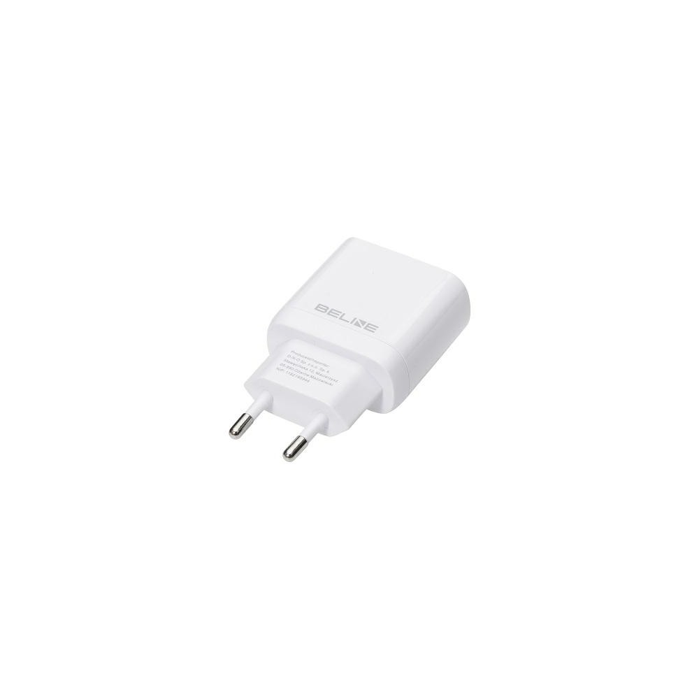 ŁADOWARKA SIECIOWA BELINE U66 USB-C + KABEL USB-C 25W PD 3.0 GAN BIAŁA