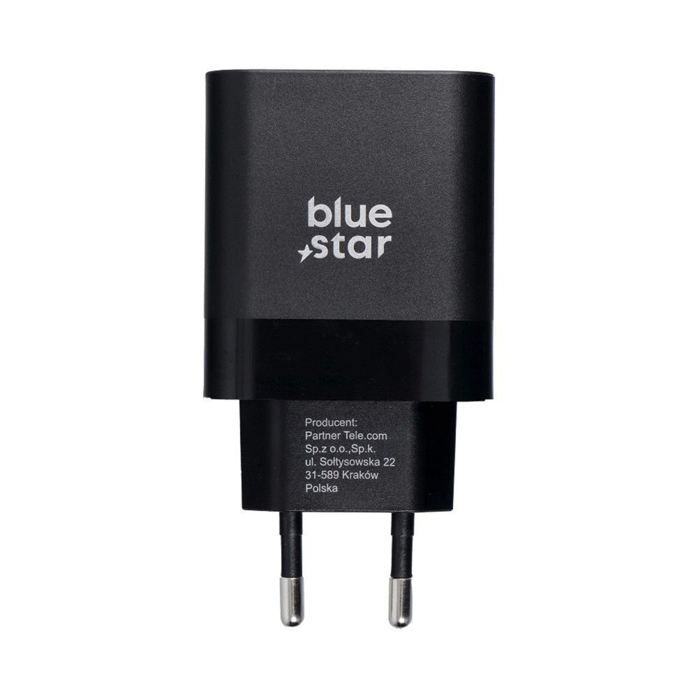 ŁADOWARKA SIECIOWA BLUE STAR USB C QC4.0 PD 3A 45W TFB-TC-45W CZARNA