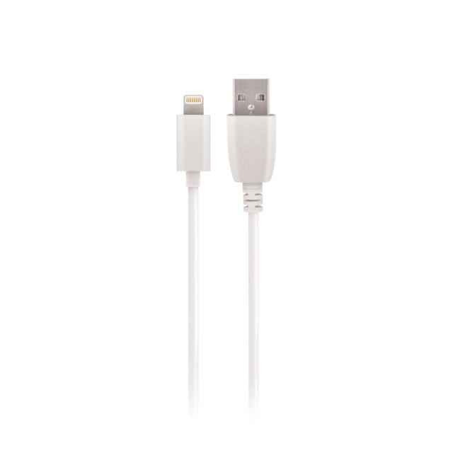 KABEL USB DO LIGHTNING MAXLIFE 2M 2A BIAŁY