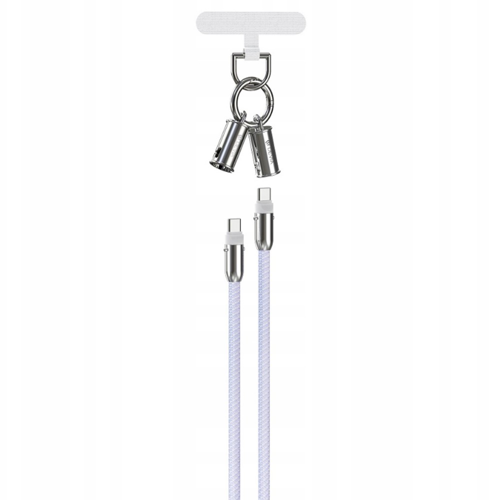 OUTLET KABEL / SMYCZ 2W1 DEVIA USB-C DO USB-C FIOLETOWY