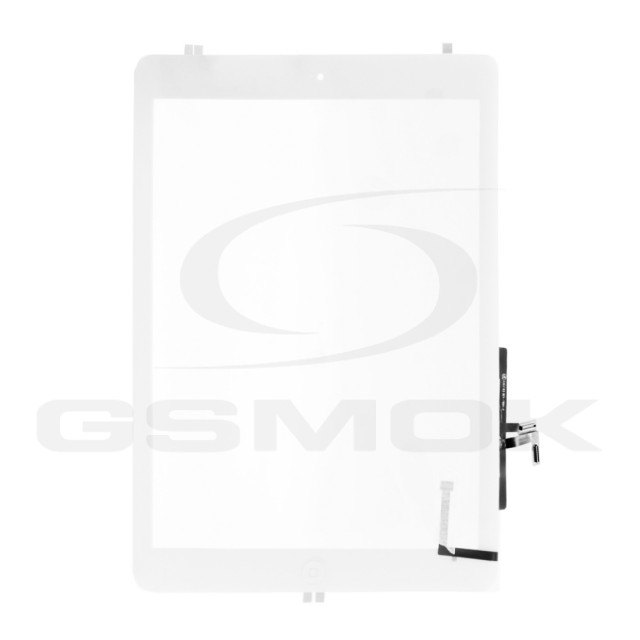 PANEL DOTYKOWY IPAD AIR (A1474, A1475, A1476) BIAŁY Z TAŚMĄ KLEJĄCĄ I PRZYCISKIEM HOME