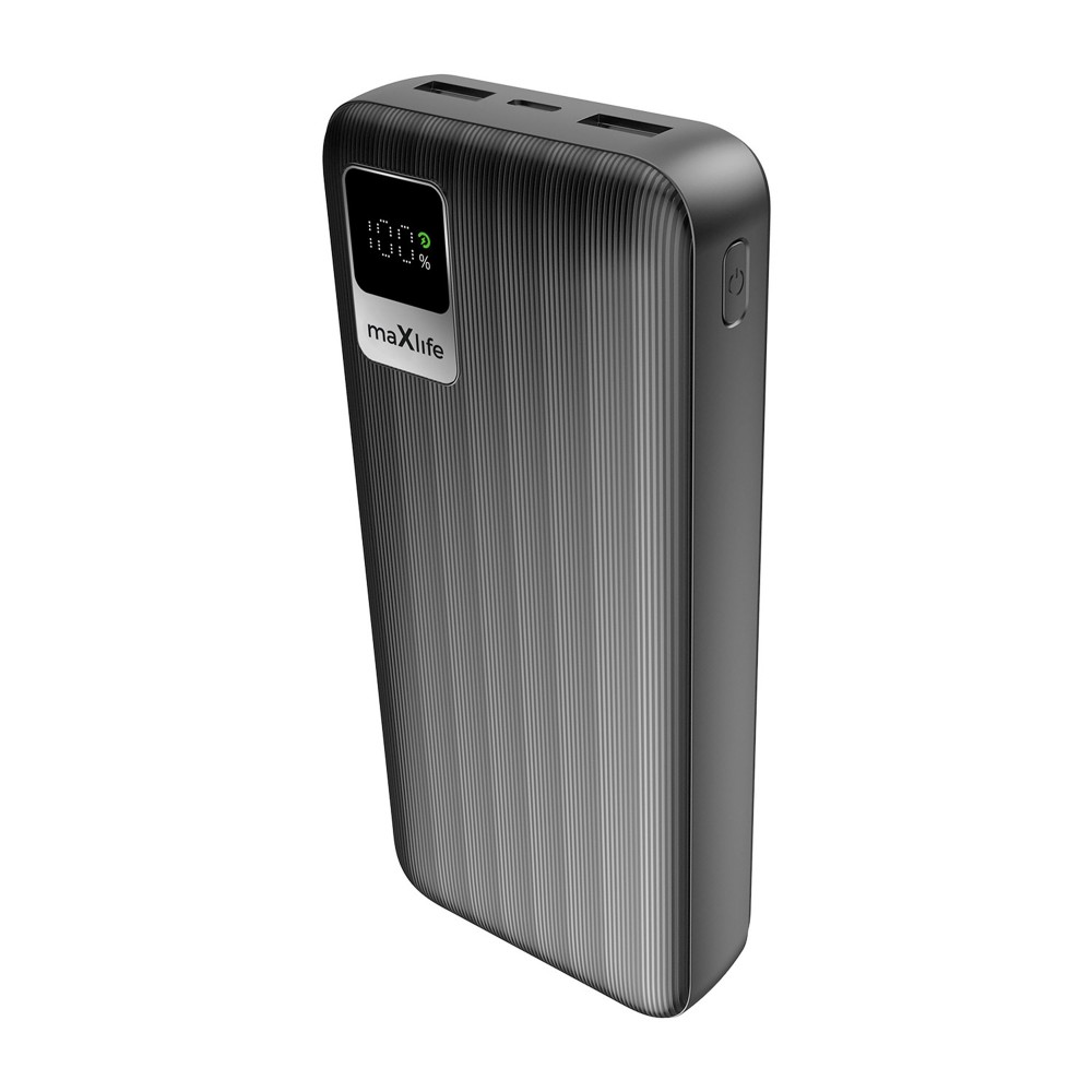 POWER BANK 20000MAH MAXLIFE MXPB-07 CZARNY