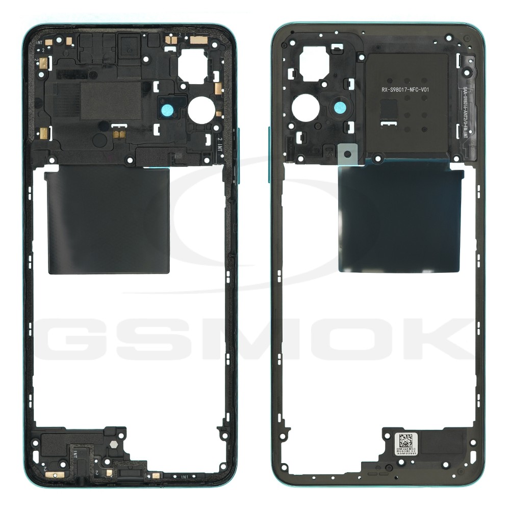 RAMKA ŚRODKOWA XIAOMI POCO M4 PRO 5G 55020000H67D NIEBIESKA [ORYGINAŁ]