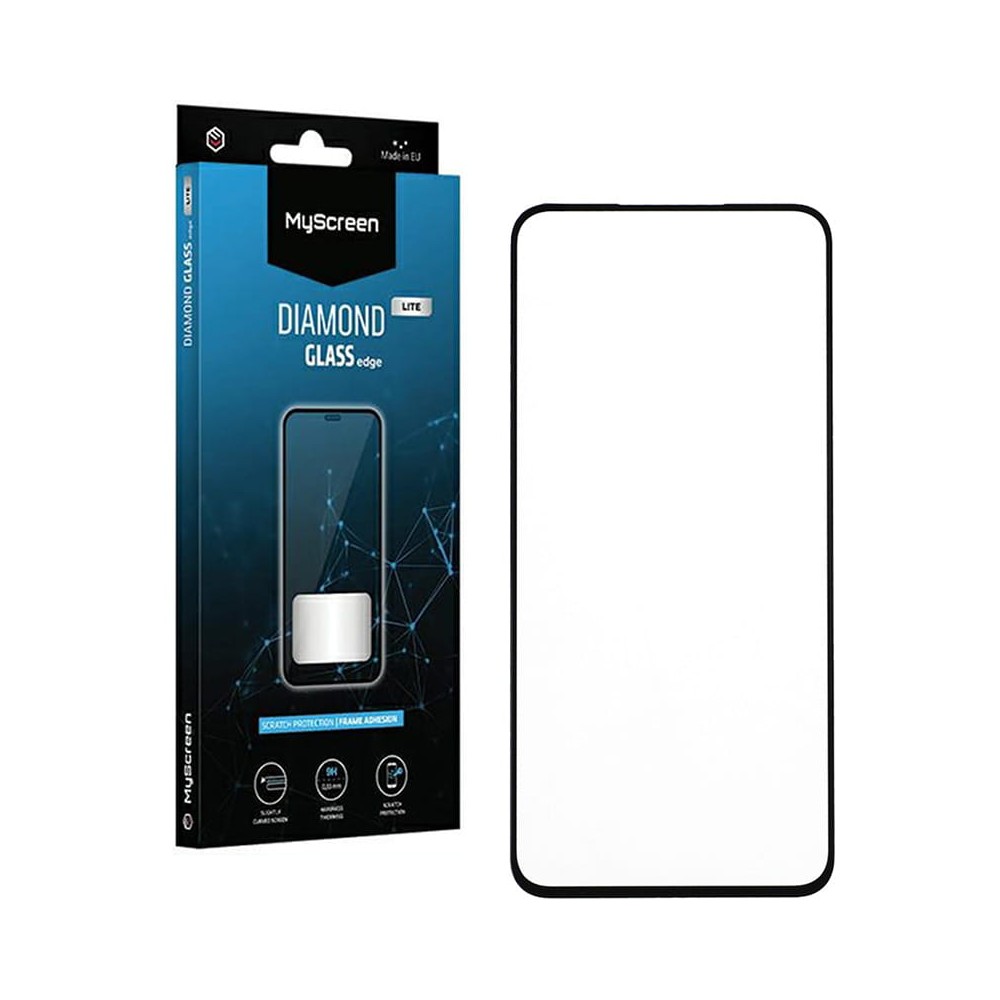 SAMSUNG A556 GALAXY A55 5G - MYSCREEN SZKŁO HARTOWANE DIAMOND GLASS LITE EDGE FULL GLUE CZARNE