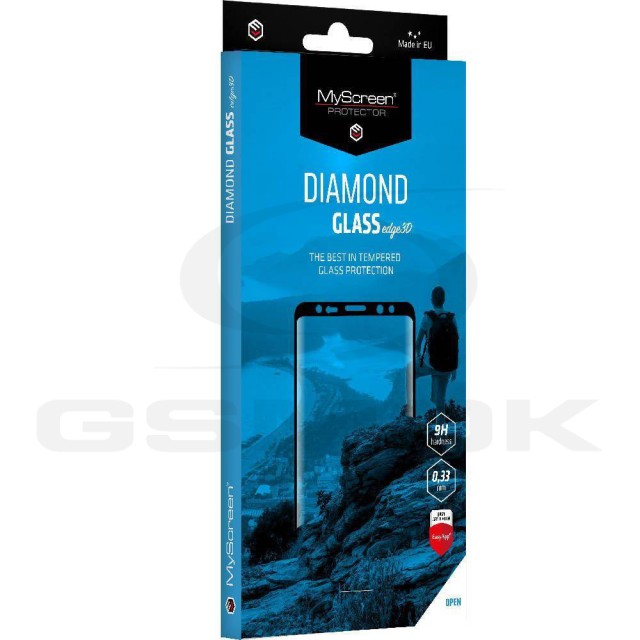 SAMSUNG S918 GALAXY S23 ULTRA - MYSCREEN SZKŁO HARTOWANE DIAMOND GLASS EDGE 3D CZARNE