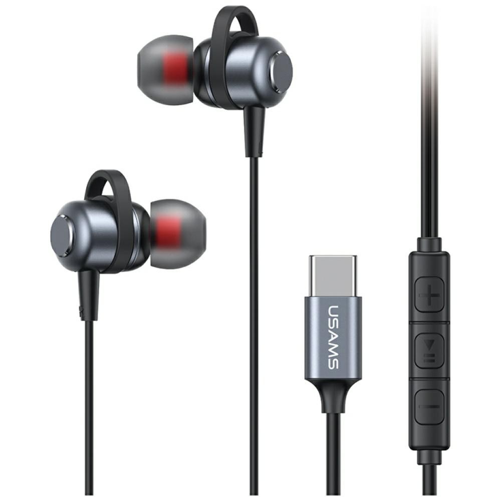 SŁUCHAWKI STEREO USAMS EP-48 USB-C TARNISH
