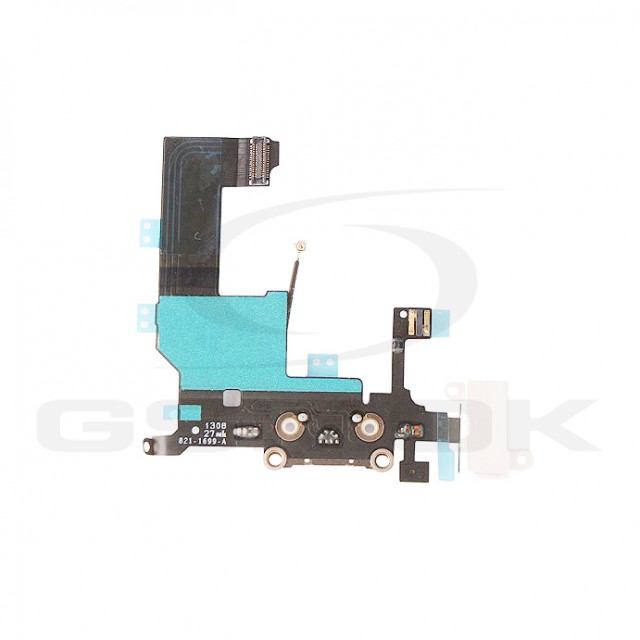 TAŚMA FLEX IPHONE 5 ZE ZŁĄCZEM ŁADOWANIA BIAŁA