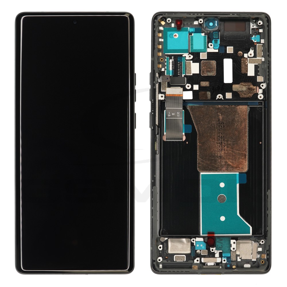 WYŚWIETLACZ LCD DO MOTOROLA EDGE 40 PRO Z RAMKĄ CZARNY 5D68C21986 5D68C22010 ORYGINAŁ SERVICE PACK