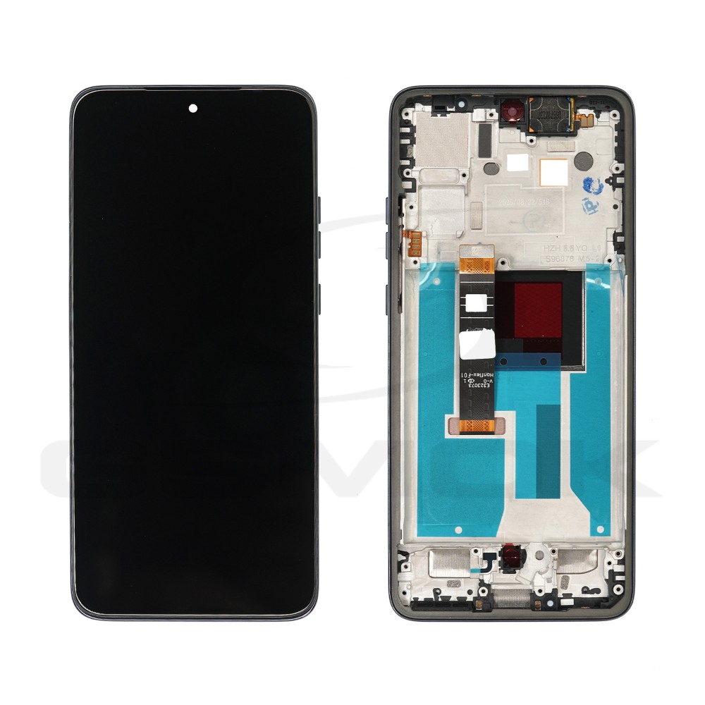 WYŚWIETLACZ LCD DO MOTOROLA EDGE 60 NEO 5G SZARY Z RAMKĄ 5D68C31438 ORYGINAŁ SERVICE PACK