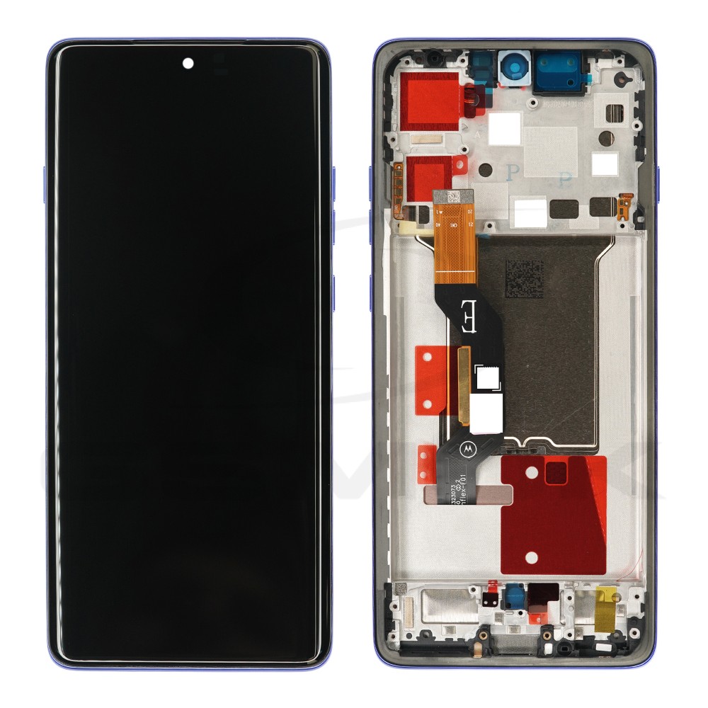 WYŚWIETLACZ LCD DO MOTOROLA EDGE 60 PRO Z RAMKĄ NIEBIESKI 5D68C30046 ORYGINAŁ SERVICE PACK