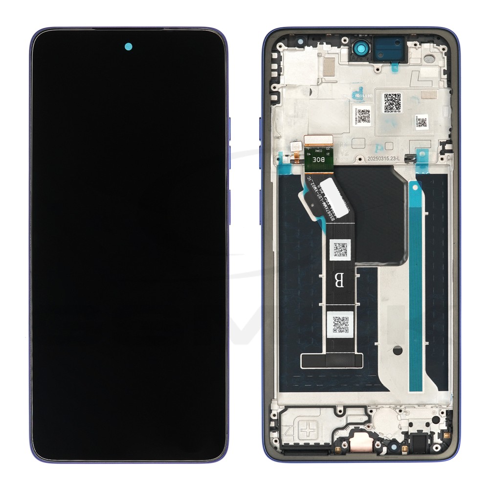 WYŚWIETLACZ LCD DO MOTOROLA MOTO G56 NIEBIESKI  Z RAMKĄ 5D68C30210 ORYGINAŁ SERVICE PACK