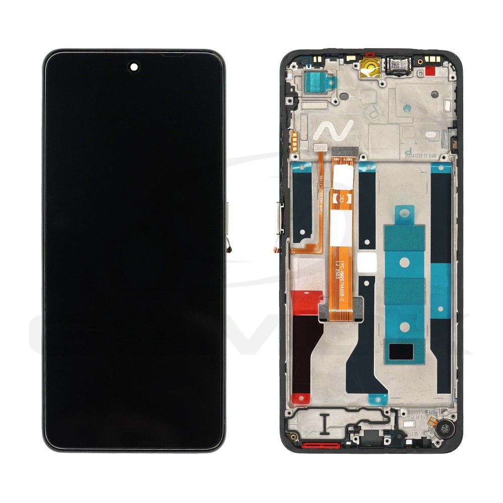 WYŚWIETLACZ LCD DO REALME C75 5G Z RAMKĄ + ZŁOTY PRZYCISK 621029000536 ORYGINAŁ SERVICE PACK