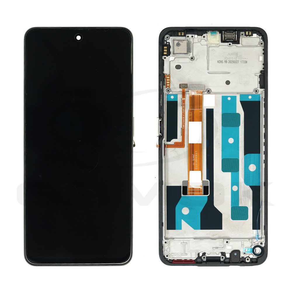 WYŚWIETLACZ LCD DO REALME C75 Z RAMKĄ + ŻÓŁTY PRZYCISK 621029000380 ORYGINAŁ SERVICE PACK